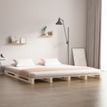 vidaXL Palettenbett 180x200 cm Massivholz Kiefer 6FT Super King