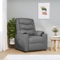 vidaXL, vidaXL Relaxsessel Grau Kunstleder