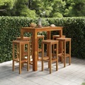 vidaXL 7-tlg. Gartenbar-Set Massivholz Akazie