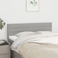 vidaXL, vidaXL Kopfteile 2 Stk. Hellgrau 72x5x78/88 cm Stoff