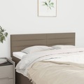 vidaXL Kopfteile 2 Stk. Taupe 72x5x78/88 cm Stoff