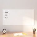 vidaXL, vidaXL Magnettafel Wandmontage Weiß 100x50 cm Hartglas