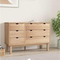 vidaXL Schubladenschrank OTTA 113,5x39,5x73 cm Massivholz Kiefer