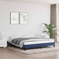 vidaXL Bettgestell Blau 180×200 cm Stoff