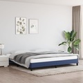 vidaXL Bettgestell Blau 200x200 cm Stoff