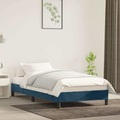vidaXL Bettgestell Dunkelblau 80x200 cm Samt