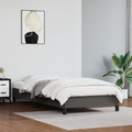 vidaXL Bettgestell Grau 90x200 cm Kunstleder
