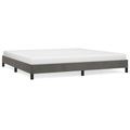 vidaXL Bettgestell Dunkelgrau 200x200 cm Samt