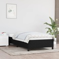 vidaXL Bettgestell Schwarz 90x200 cm Stoff