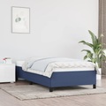 vidaXL Bettgestell Blau 90x200 cm Stoff