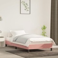 vidaXL Bettgestell Rosa 90x200 cm Samt