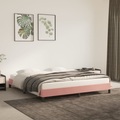 vidaXL Bettgestell Rosa 160x200 cm Samt