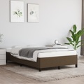 vidaXL Bettgestell Dunkelbraun 120x200 cm Stoff