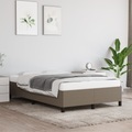 vidaXL Bettgestell Taupe 120x200 cm Stoff