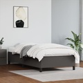 vidaXL Bettgestell Grau 100x200 cm Kunstleder