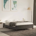 vidaXL Bettgestell Dunkelgrau 140x200 cm Samt