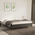 vidaXL Bettgestell Dunkelgrau 160x200 cm Samt