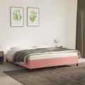 vidaXL Bettgestell Rosa 160x200 cm Samt