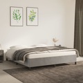 vidaXL Bettgestell Hellgrau 180x200 cm Samt