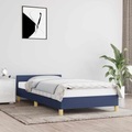 vidaXL Bettgestell mit Kopfteil Blau 100x200 cm Stoff