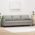 vidaXL 3-Sitzer-Sofa Hellgrau 210 cm Stoff
