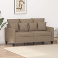vidaXL 2-Sitzer-Sofa Taupe 120 cm Stoff