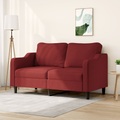 vidaXL 2-Sitzer-Sofa Weinrot 140 cm Stoff