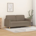 vidaXL 2-Sitzer-Sofa Taupe 140 cm Stoff
