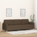 vidaXL 3-Sitzer-Sofa Braun 210 cm Stoff
