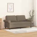vidaXL 2-Sitzer-Sofa Taupe 140 cm Stoff
