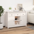 vidaXL Sideboard Weiß 100x35x74,5 cm Massivholz Kiefer