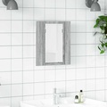 vidaXL LED-Spiegelschrank Grau Sonoma 40x12x45 cm Holzwerkstoff
