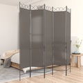vidaXL 5-tlg. Paravent Anthrazit 200x200 cm Stoff