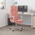 vidaXL, vidaXL Bürostuhl mit Massagefunktion Rosa Kunstleder