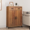 vidaXL Schuhschrank 75x40x110 cm Massivholz Kiefer Recycelt