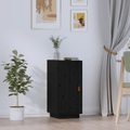 vidaXL Sideboard Schwarz 34x40x75 cm Massivholz Kiefer