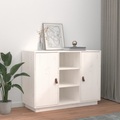 vidaXL Sideboard Weiß 100x40x75 cm Massivholz Kiefer