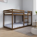 vidaXL Etagenbett Honigbraun 90x190 cm Massivholz Kiefer
