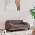 vidaXL Hundebett Braun 70x45x30 cm Kunstleder