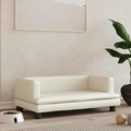vidaXL, vidaXL Hundebett Creme 80x45x30 cm Kunstleder
