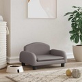 vidaXL, vidaXL Hundebett Grau 50x40x30 cm Kunstleder