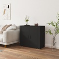 vidaXL Sideboard Schwarz 80x33x70 cm Holzwerkstoff