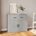 vidaXL Sideboard Betongrau 80x33x70 cm Holzwerkstoff