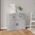 vidaXL Sideboard Grau Sonoma 80x33x70 cm Holzwerkstoff