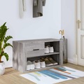 vidaXL Schuhschrank Grau Sonoma 80x35x45 cm Holzwerkstoff