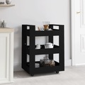 vidaXL, vidaXL Küchenwagen Schwarz 60x45x80 cm Holzwerkstoff