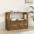 vidaXL Sideboard Räuchereiche 80x30x60 cm Holzwerkstoff