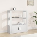 vidaXL Sideboard Weiß 80x30x90 cm Holzwerkstoff