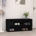 vidaXL Schuhregal Schwarz 100x35x45 cm Holzwerkstoff