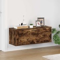vidaXL Wand-Schuhschrank Räuchereiche 100x35x38 cm Holzwerkstoff